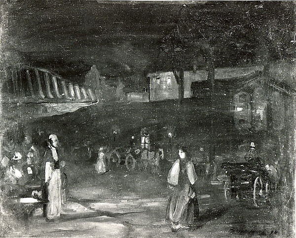 Paris Night, Robert Henri (American, Cincinnati, Ohio 1865–1929 New York), Oil on canvas, American 