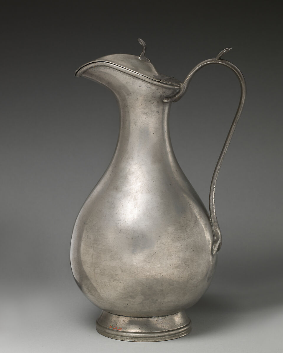 Large English Metal Pitcher, Late 19th Century