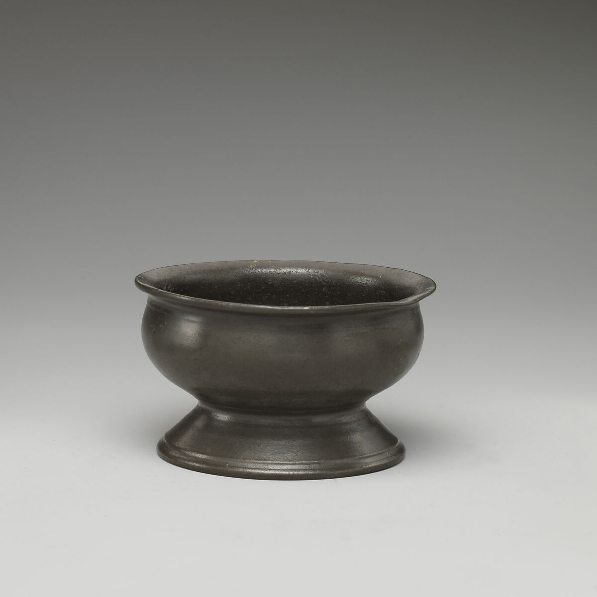 Saltcellar, Pewter, possibly British 