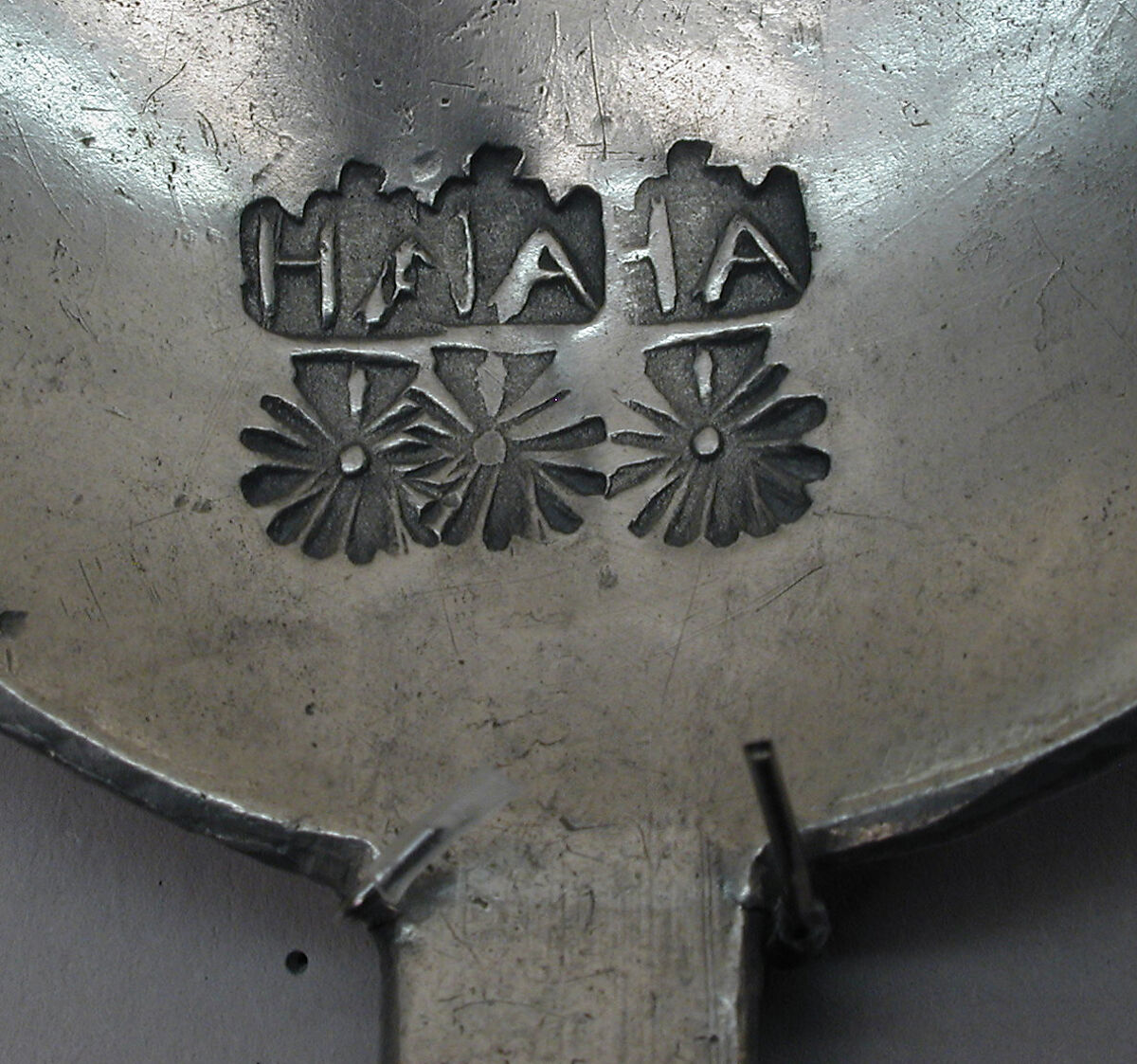 Spoon, Harm Amsing (Dutch, 1849–1905?), Pewter, Dutch, Groningen