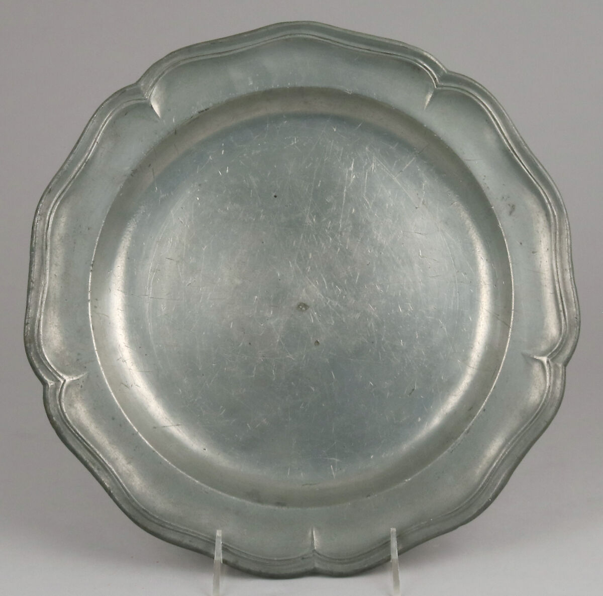 Plate, Pewter, Belgian, Saint Hubert 
