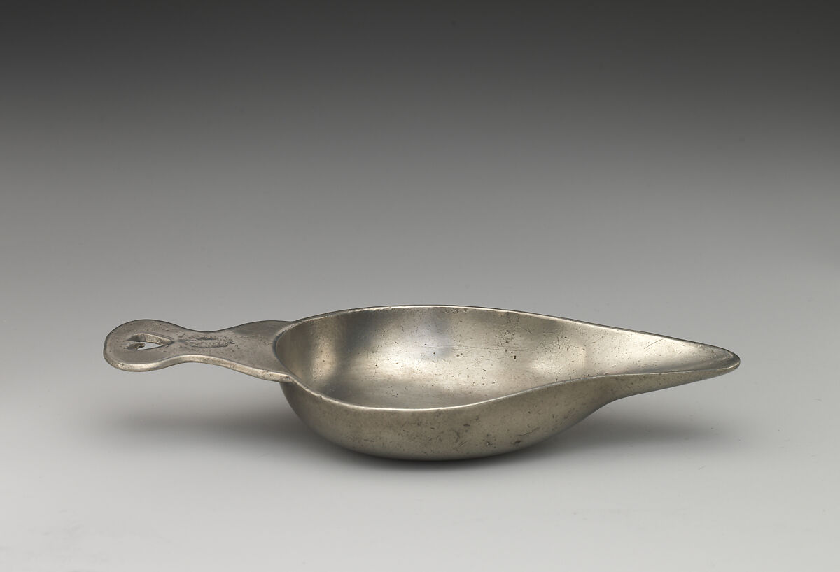 Pap boat, Pewter, British or Dutch
