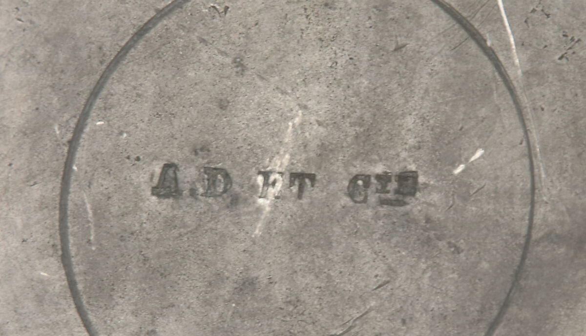 One litre measure, Pewter, Northern French