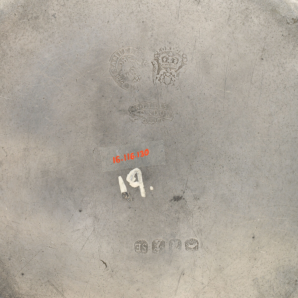 Plate, Samuel Ellis (British, active 1725–48, died 1773), Pewter, British, London