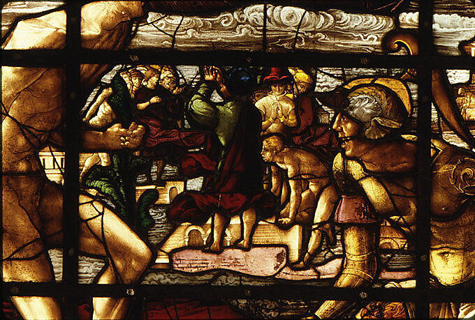The Deluge, Valentin Bousch (French, active 1514–41, died 1541), Glass, painted and stained, French, Lorraine, Metz