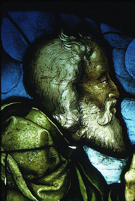 The Prophet Moses, Valentin Bousch (French, active 1514–41, died 1541), Stained glass, French, Lorraine, Metz
