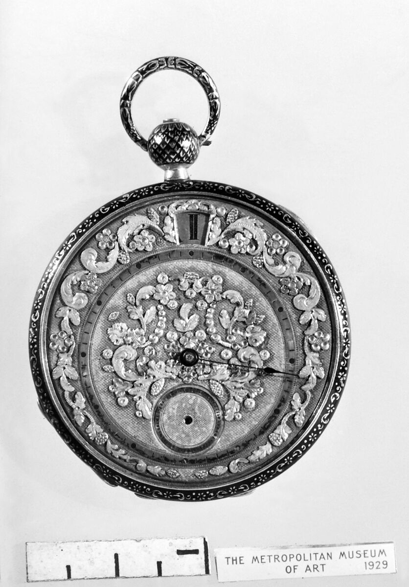 Watch, Watchmaker: Firm of Lépine (French, active Paris, 1762–1914), Gold, niello, French, Paris 