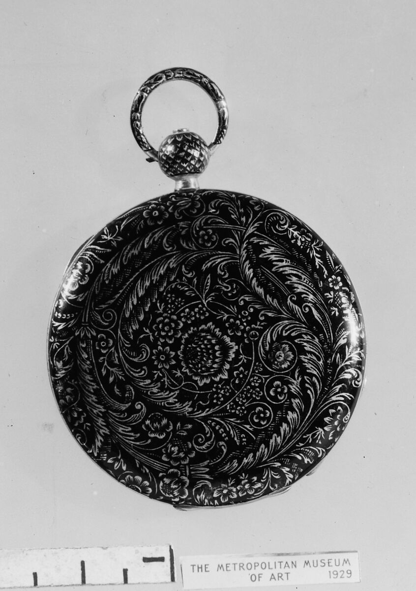 Watch, Watchmaker: Firm of Lépine (French, active Paris, 1762–1914), Gold, niello, French, Paris