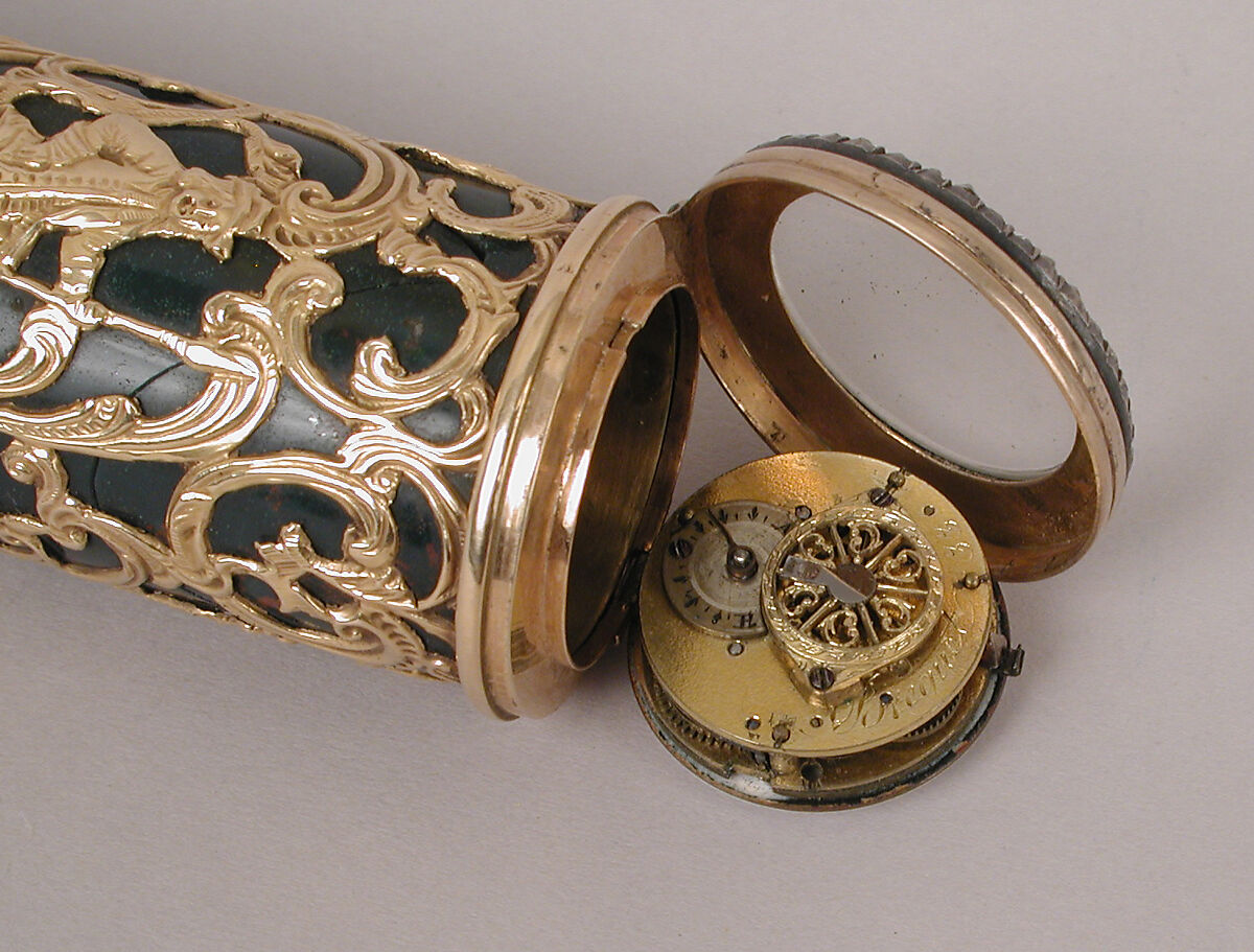 Watch, Probably by an imitator of Abraham-Louis Bréguet (Swiss, active Paris, 1747–1823), Bloodstone, gold, enamel, French, Paris
