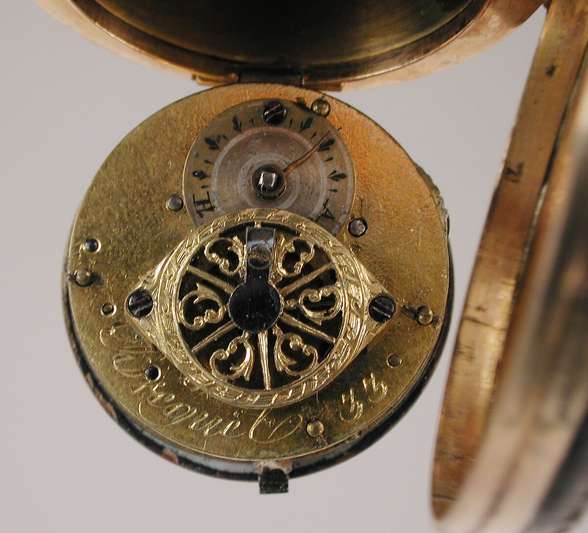 Watch, Probably by an imitator of Abraham-Louis Bréguet (Swiss, active Paris, 1747–1823), Bloodstone, gold, enamel, French, Paris