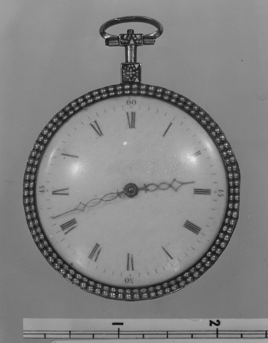 Watch, Gold, champlevé and painted enamel, pearls, French or Swiss
