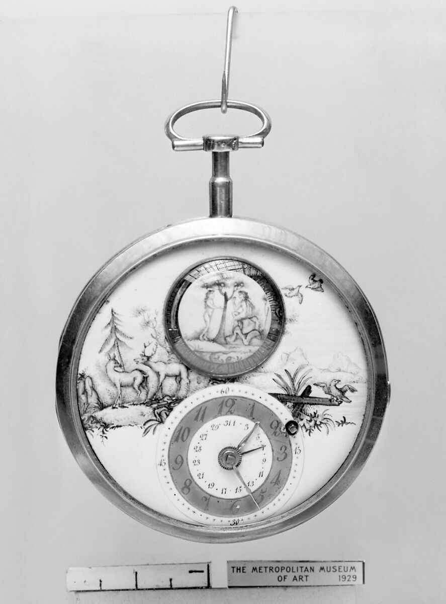 Watch, Gold, enamel, Swiss, La Chaux-de-Fonds 