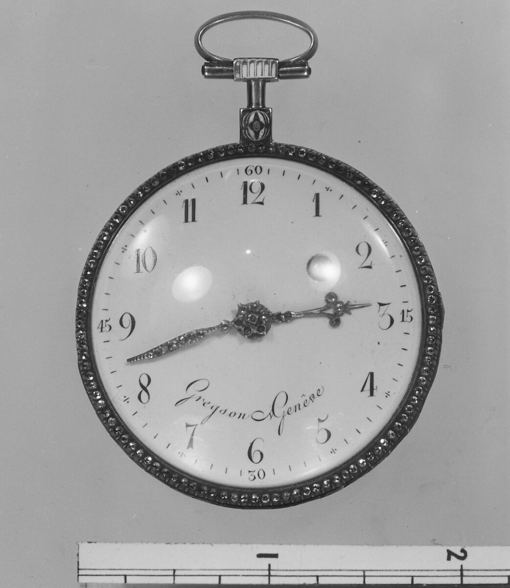 Watch, Watchmaker: Pierre Gregson (British, active Paris ca. 1778–90, active Geneva ca. 1795), Gold, enamel, diamonds, Swiss, Geneva