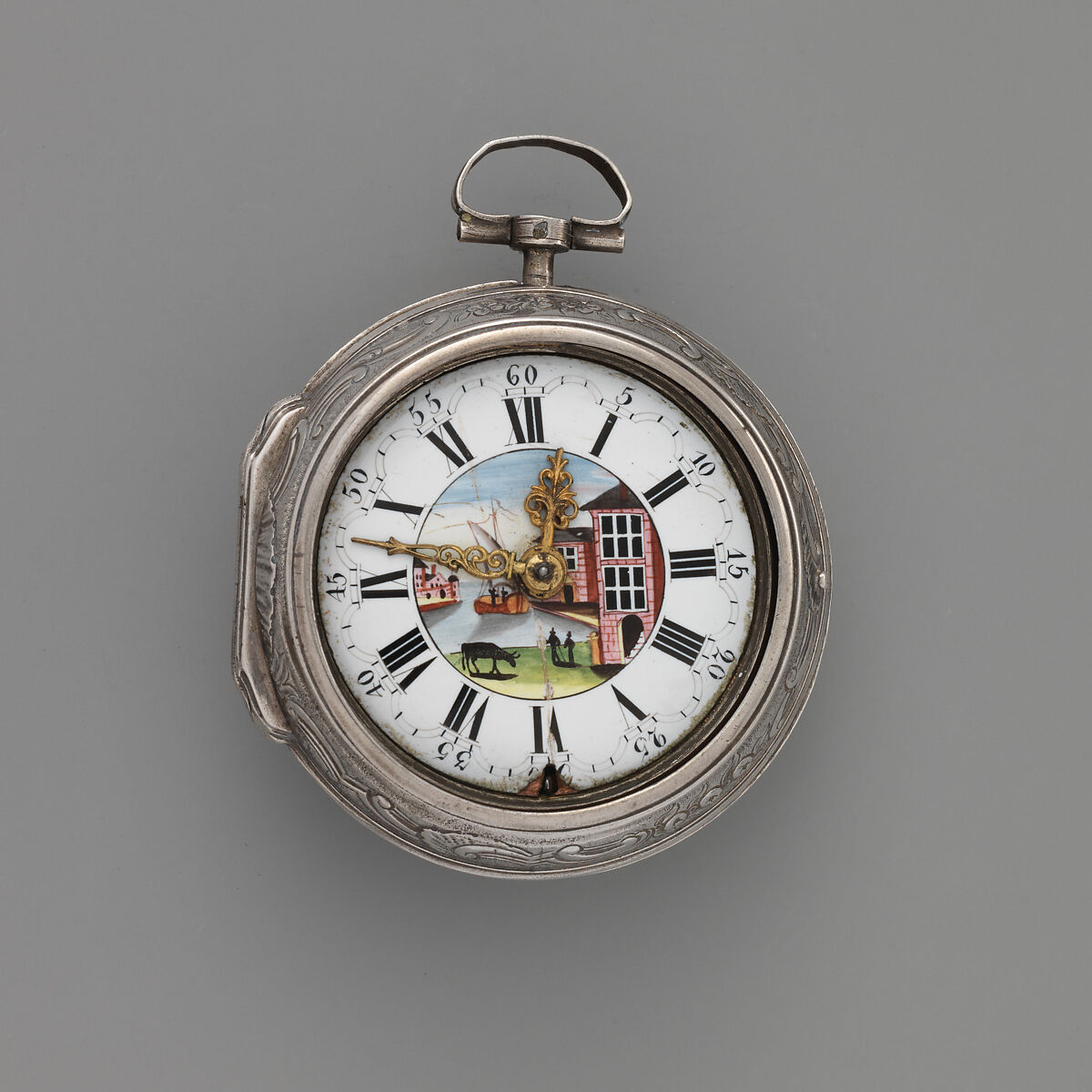 Watch, Watchmaker: Nicholas Walter (1620–1630), Silver, enamel, British, London