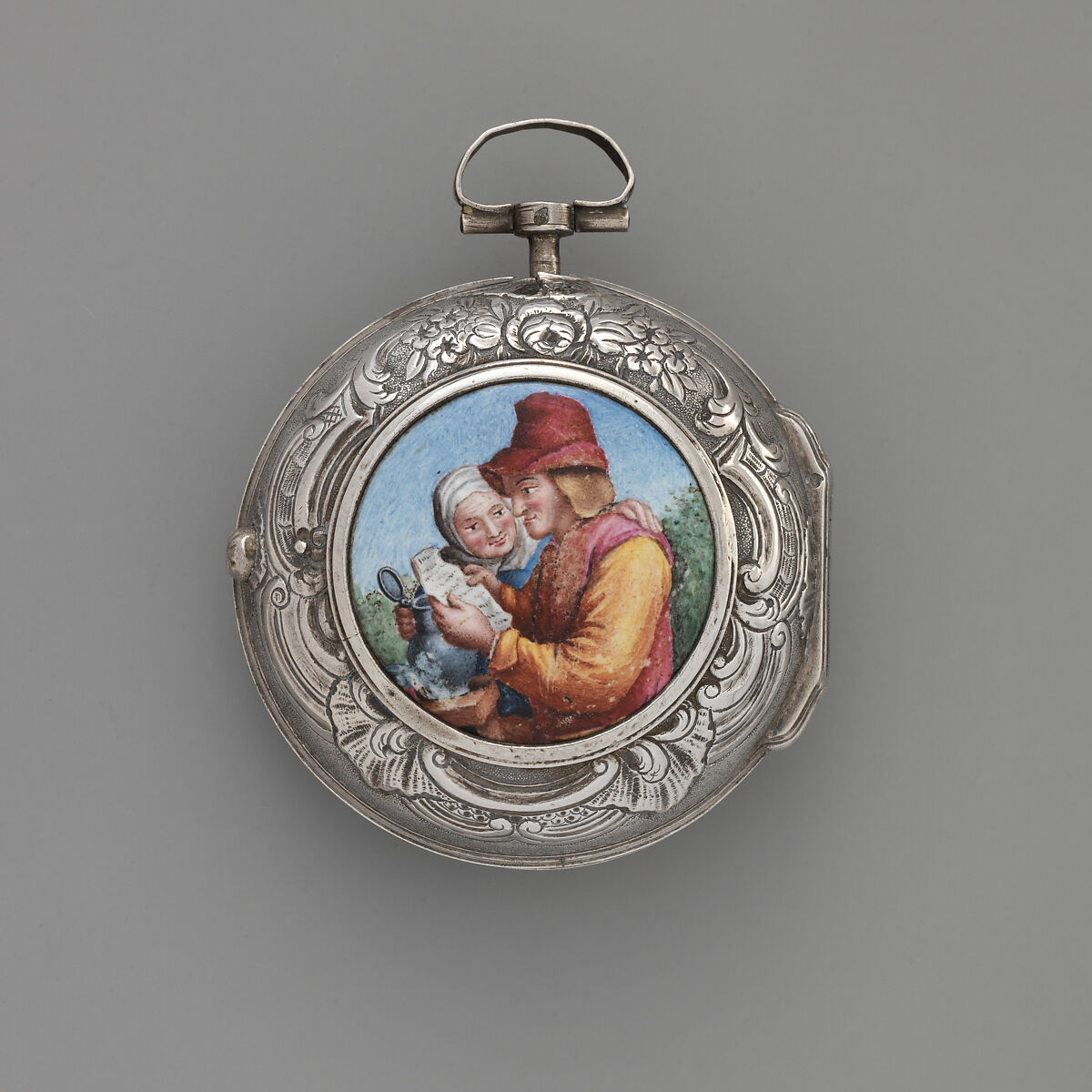 Watch, Watchmaker: Nicholas Walter (1620–1630), Silver, enamel, British, London
