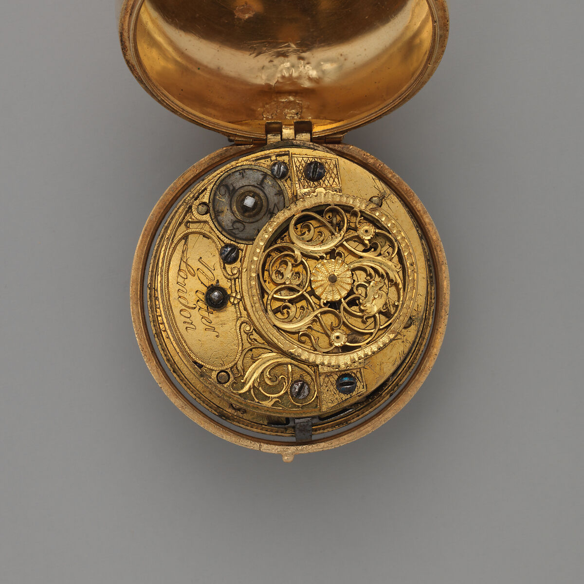 Watch, Watchmaker: John Wilter (British, active 1760–84), Silver gilt, painted enamel, British, London with Swiss, Geneva case
