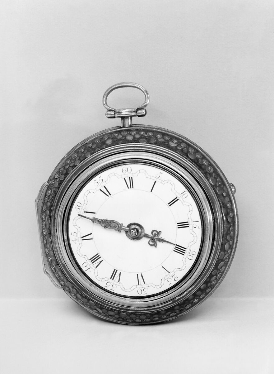 Watch, Watchmaker: C. Hallifax (active ca. 1783), Gold, shagreen, painted enamel, gilded brass, steel, probably Dutch