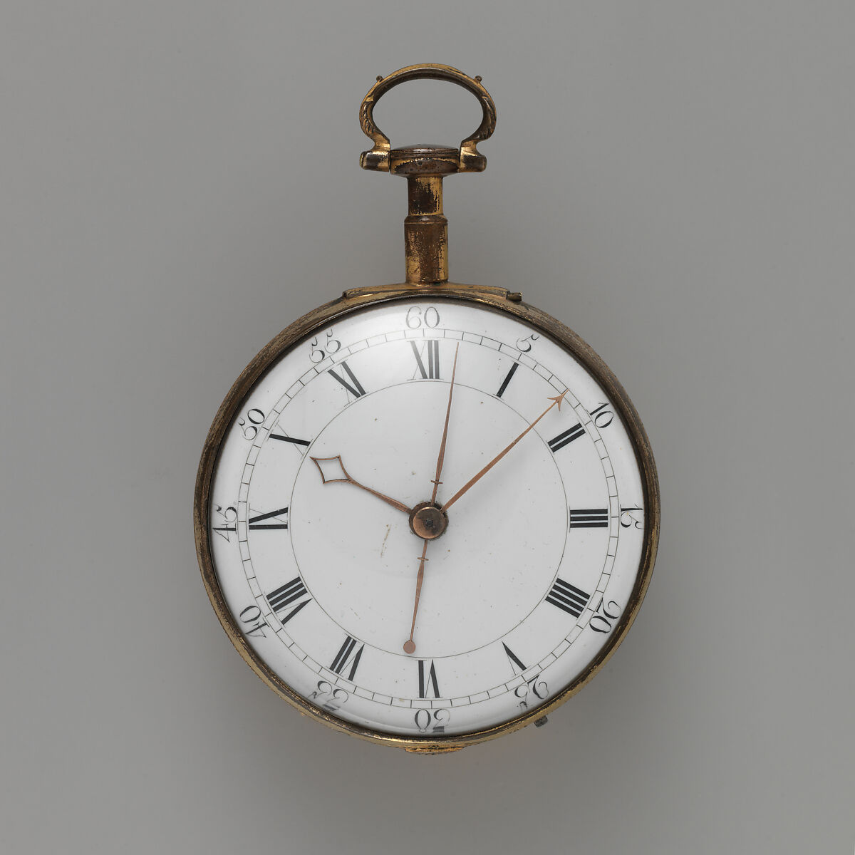 Watch, Watchmaker: William Travers (active 1781–1811), Gilt bronze, enamel, rhinestones, British, London