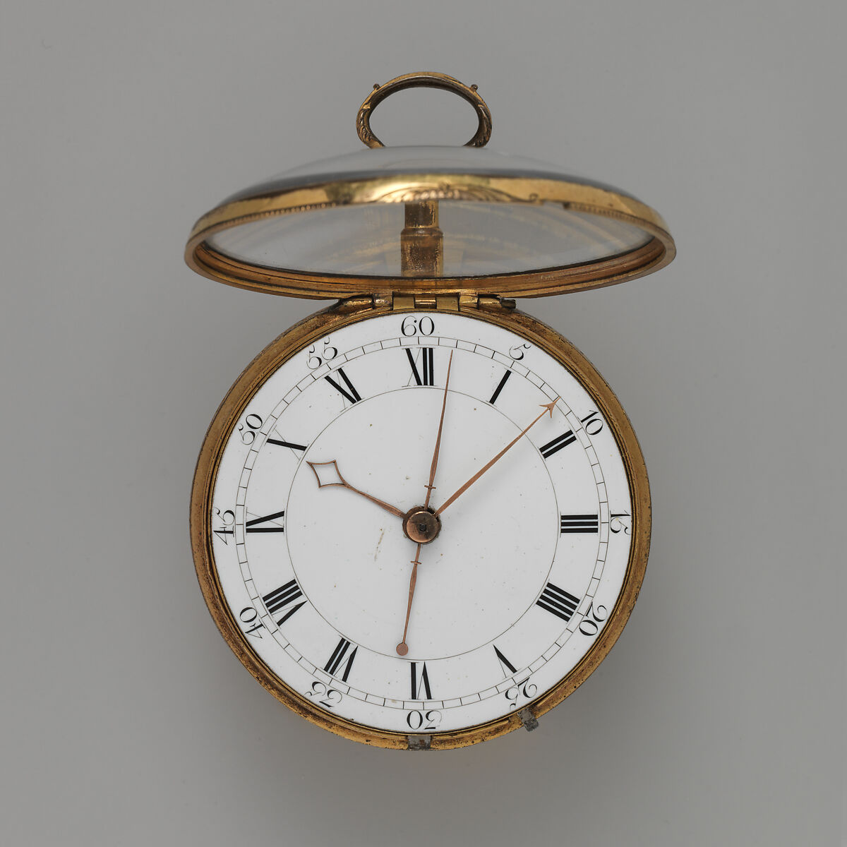 Watch, Watchmaker: William Travers (active 1781–1811), Gilt bronze, enamel, rhinestones, British, London