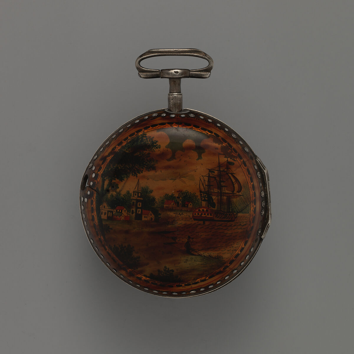 Watch, Watchmaker: J. Samson (1760–1796), Tortoiseshell, enamel, silver, gold, British, London