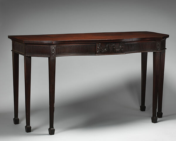 Side table, Mahogany, British 