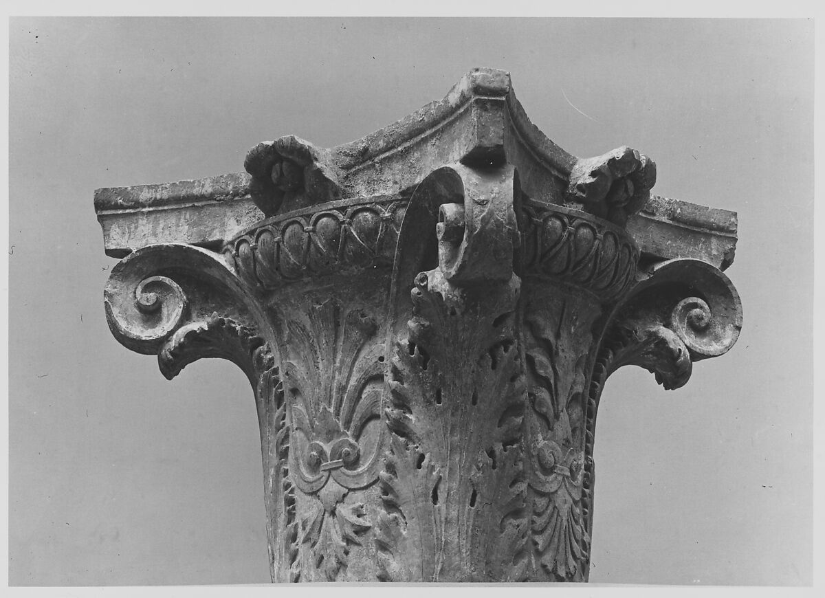 Capital (one of a series), Botticini stone, Italian, Rome 