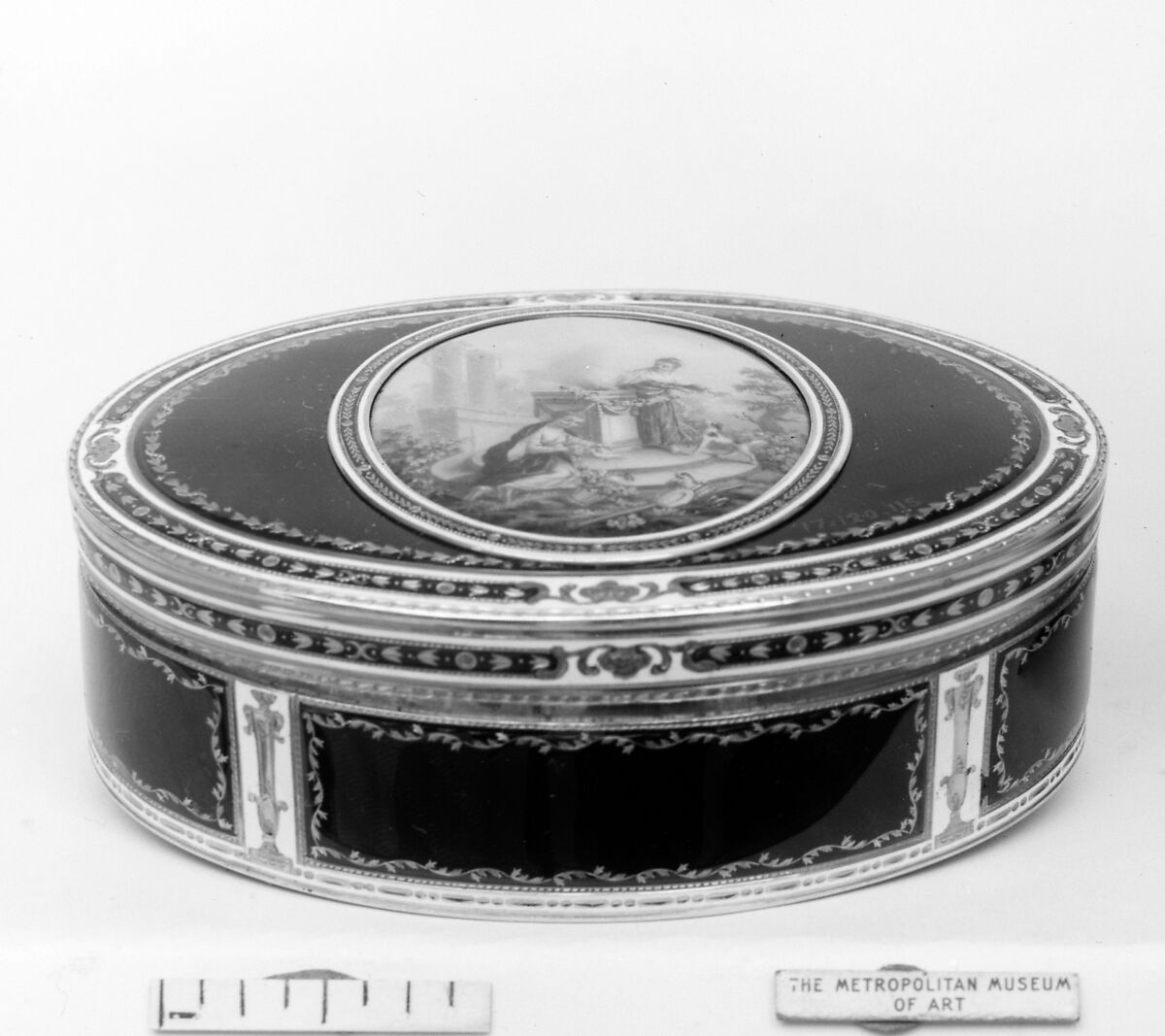 Snuffbox, I.G.R. (possibly Jean-Georges Reymond) (master 1783), Gold, enamel, Swiss, Geneva 