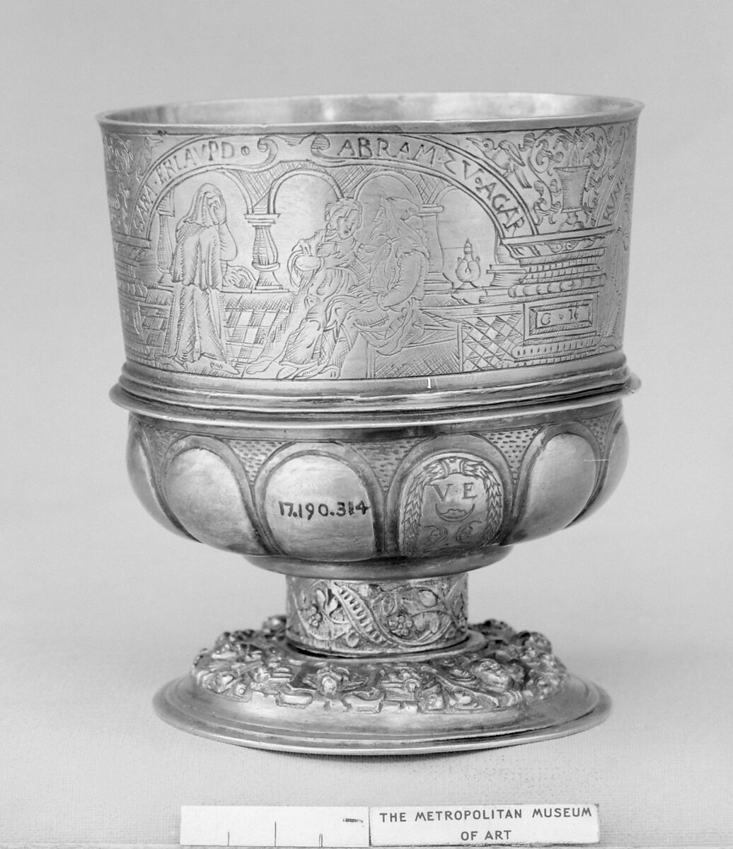 Cup, Possibly by Hans Heinrich Holzhalb I (died 1632), Silver, partly gilt, possibly Swiss, Zurich 