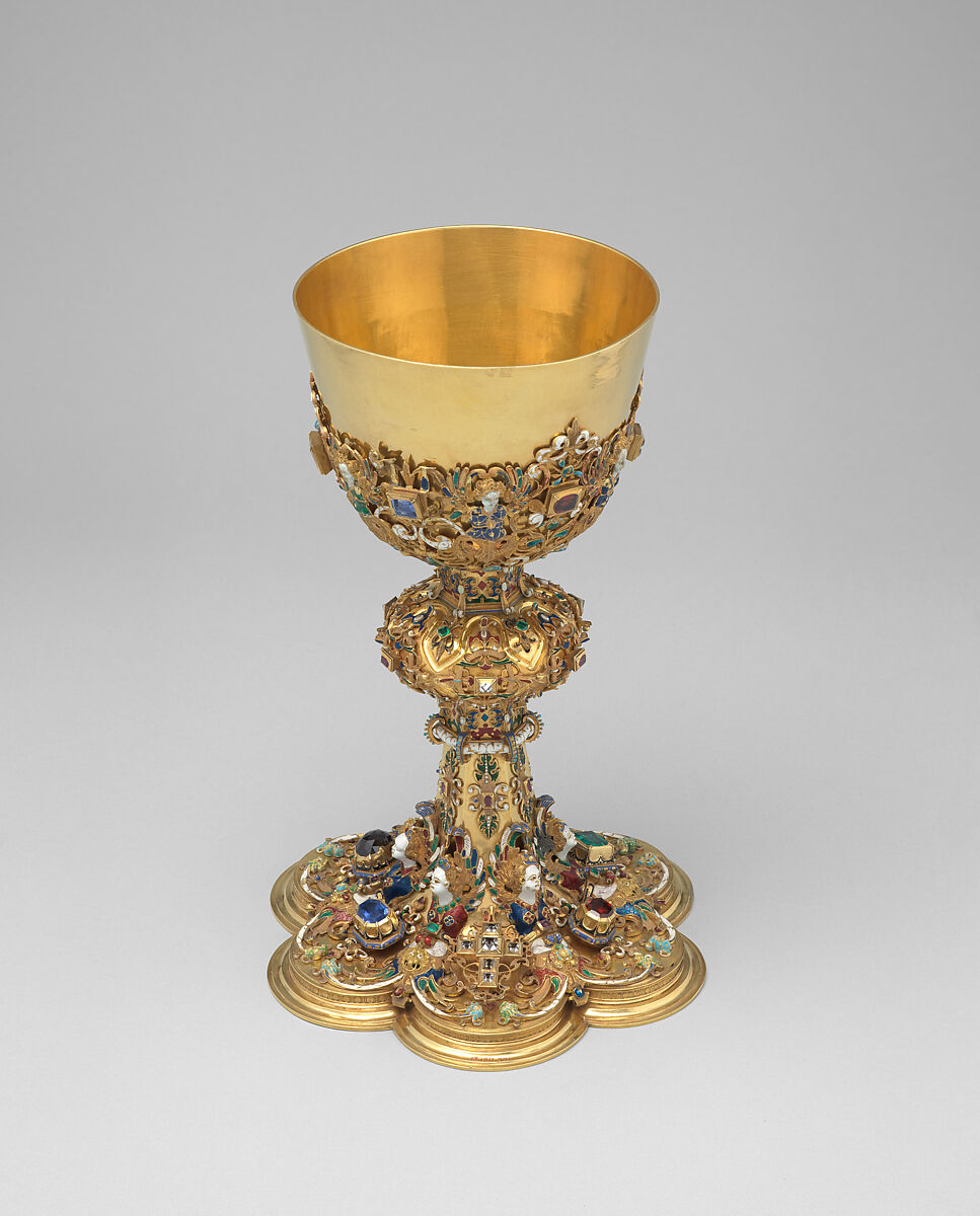 Chalice, Probably Otto Meier (active 1604–21), Gold, enamel, gemstones, German, Westphalia (probably Lichtenau)