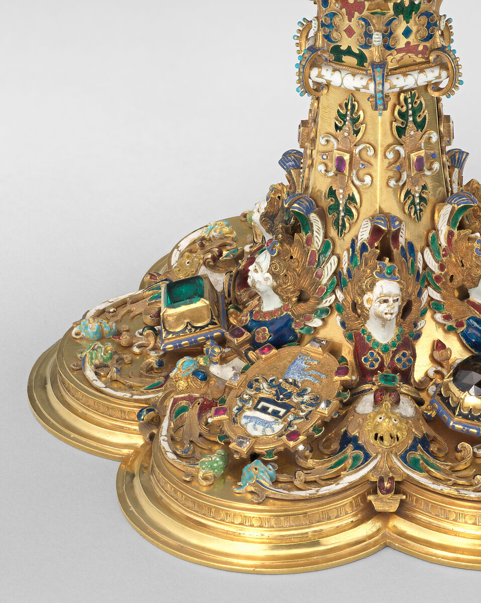 Chalice, Probably Otto Meier (active 1604–21), Gold, enamel, gemstones, German, Westphalia (probably Lichtenau)