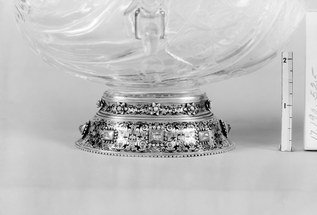 Cup, Rock crystal, silver gilt, Italian, Milan