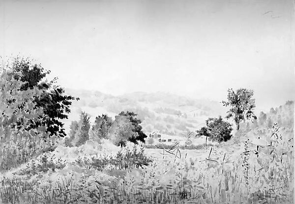 Landscape—Catskills, Louis Michel Eilshemius (American, Newark, New Jersey 1864–1941 New York), Watercolor on paper, American
