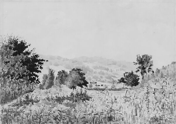 Landscape—Catskills, Louis Michel Eilshemius (American, Newark, New Jersey 1864–1941 New York), Watercolor on paper, American 