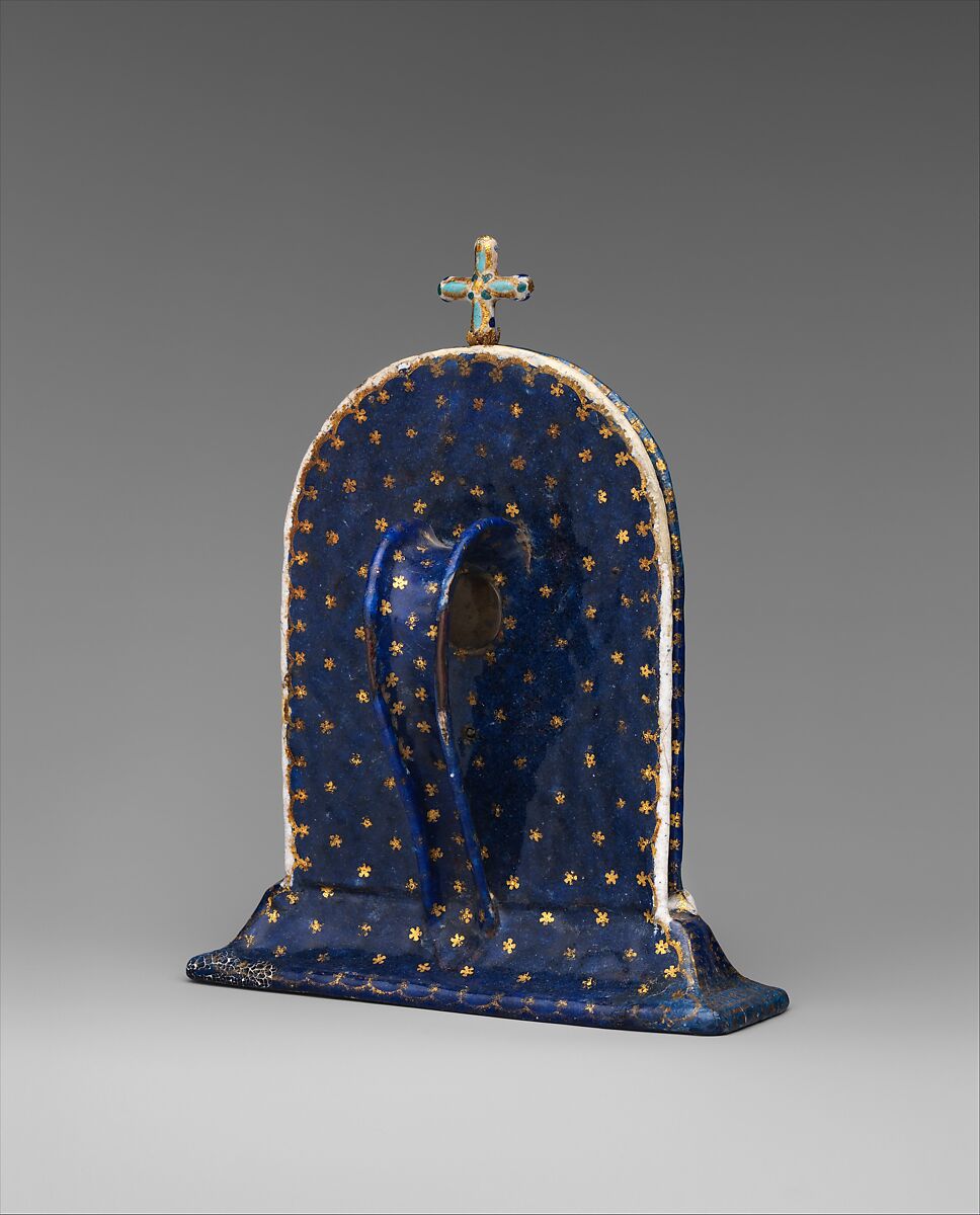 Pax, Painted enamel on copper, partly gilt; painted parchment; glass, Italian, Venice