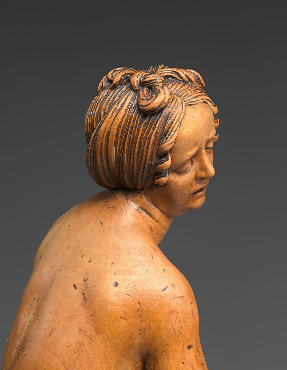 Lucretia, Daniel Mauch (1477–1540), Boxwood (Buxus sempervirens); pedestal: various pieces of dark colored wood, including pieces of ebony (Diospyros sp.), German