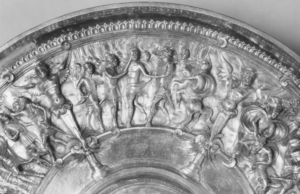 Dish, Silver gilt, possibly Portuguese