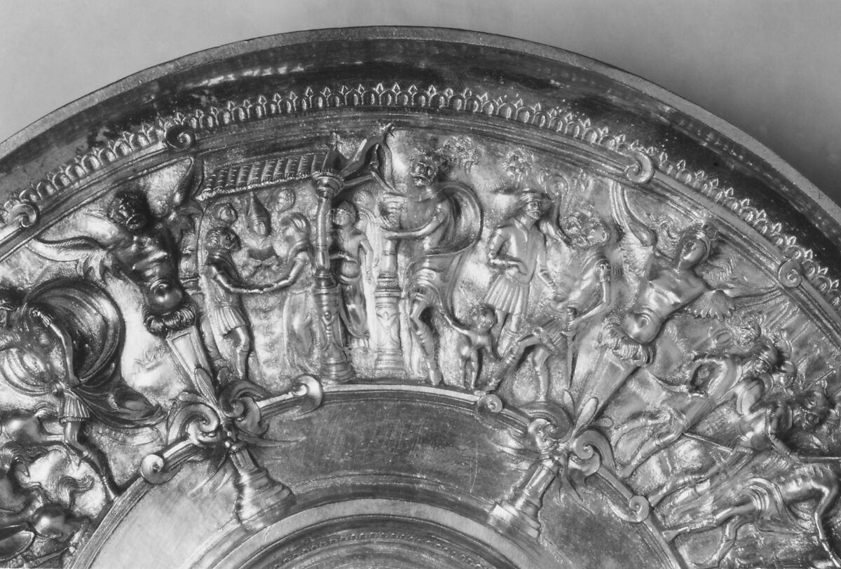 Dish, Silver gilt, possibly Portuguese