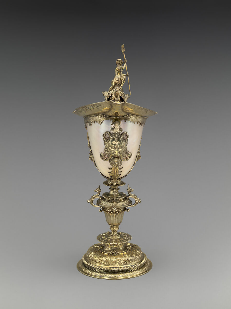 Nautilus cup, Nautilus shell, with gilded silver mounts, Dutch, Utrecht