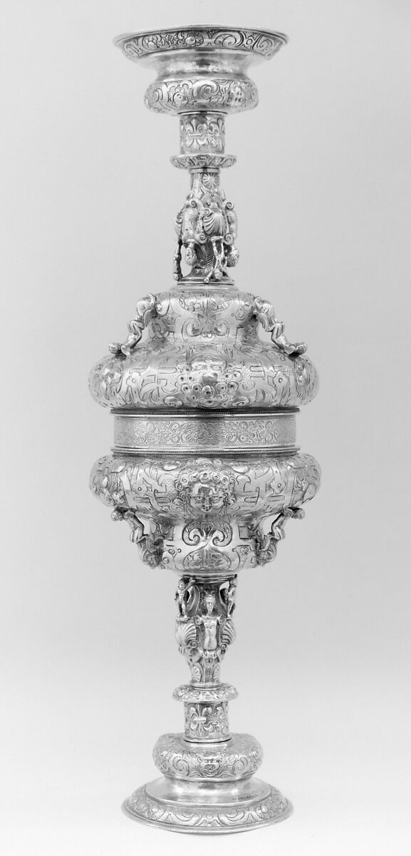 Double cup, Silver gilt, German 