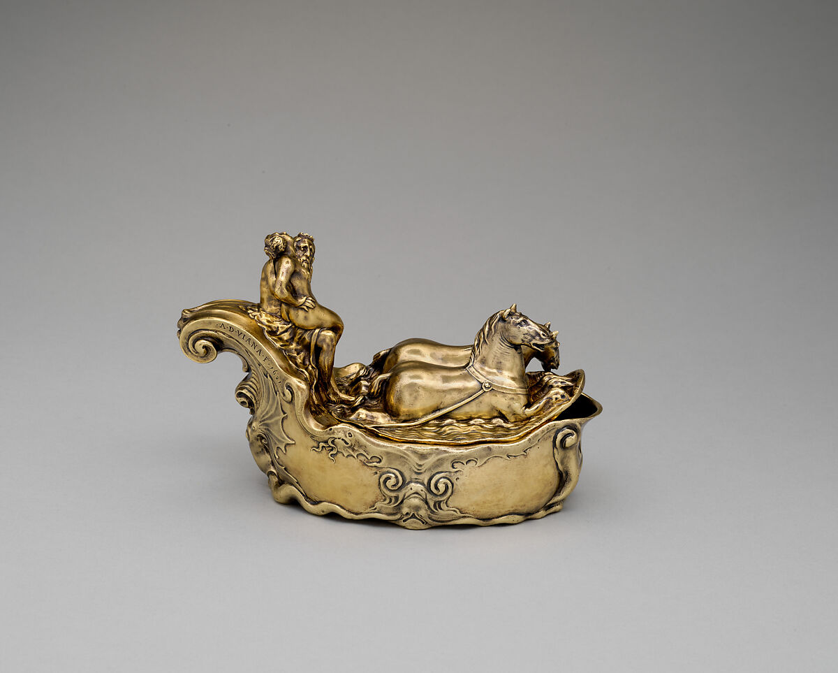 Sauceboat, Silver gilt, Dutch