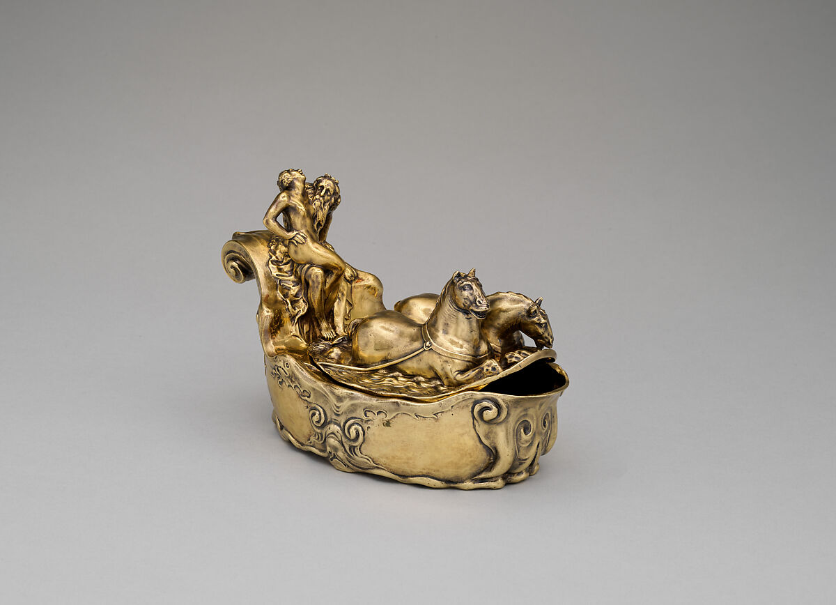 Sauceboat, Silver gilt, Dutch 