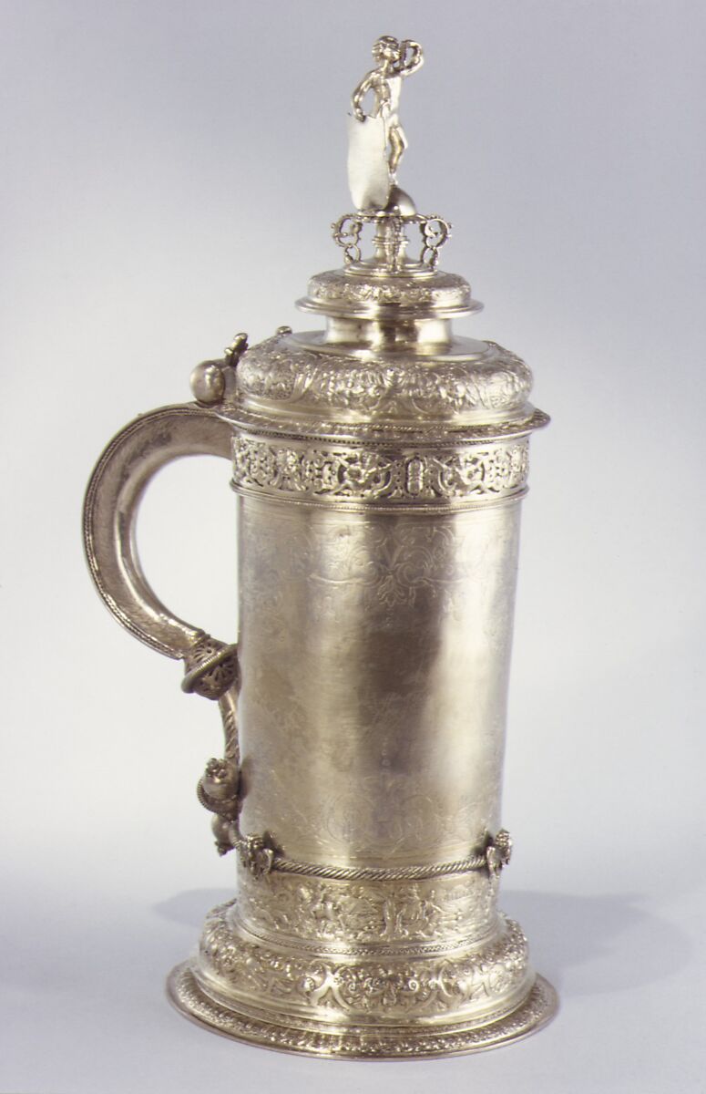 Flagon, Silver gilt, probably German 