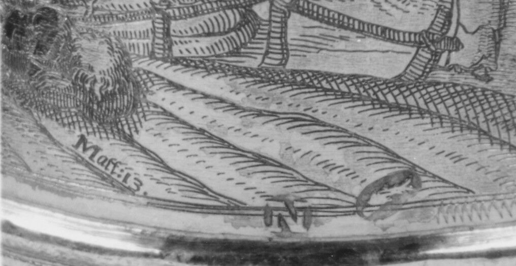 Cup with scenes from the New Testament (one of a pair), Franz Fischer (master 1600, died 1653), Silver gilt, German, Nuremberg