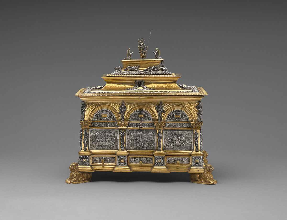 Casket, Wenzel Jamnitzer  German, Gilded yellow metal, silver, German, possibly Hamburg