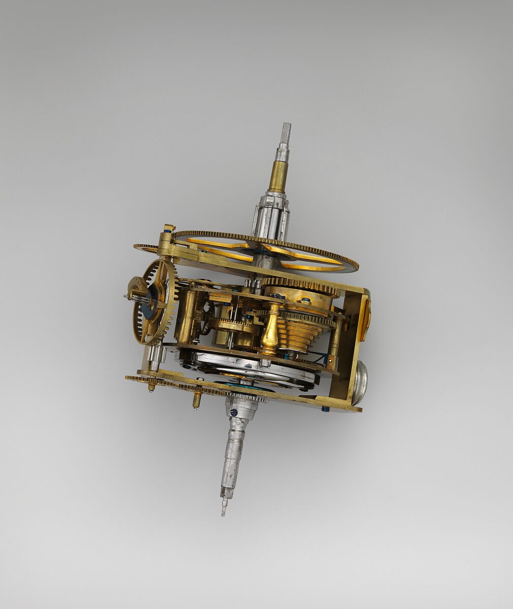 Celestial globe with clockwork, Gerhard Emmoser (German, active 1556–84), Case: partially gilded silver, gilded brass; movement: brass, steel, Austrian, Vienna