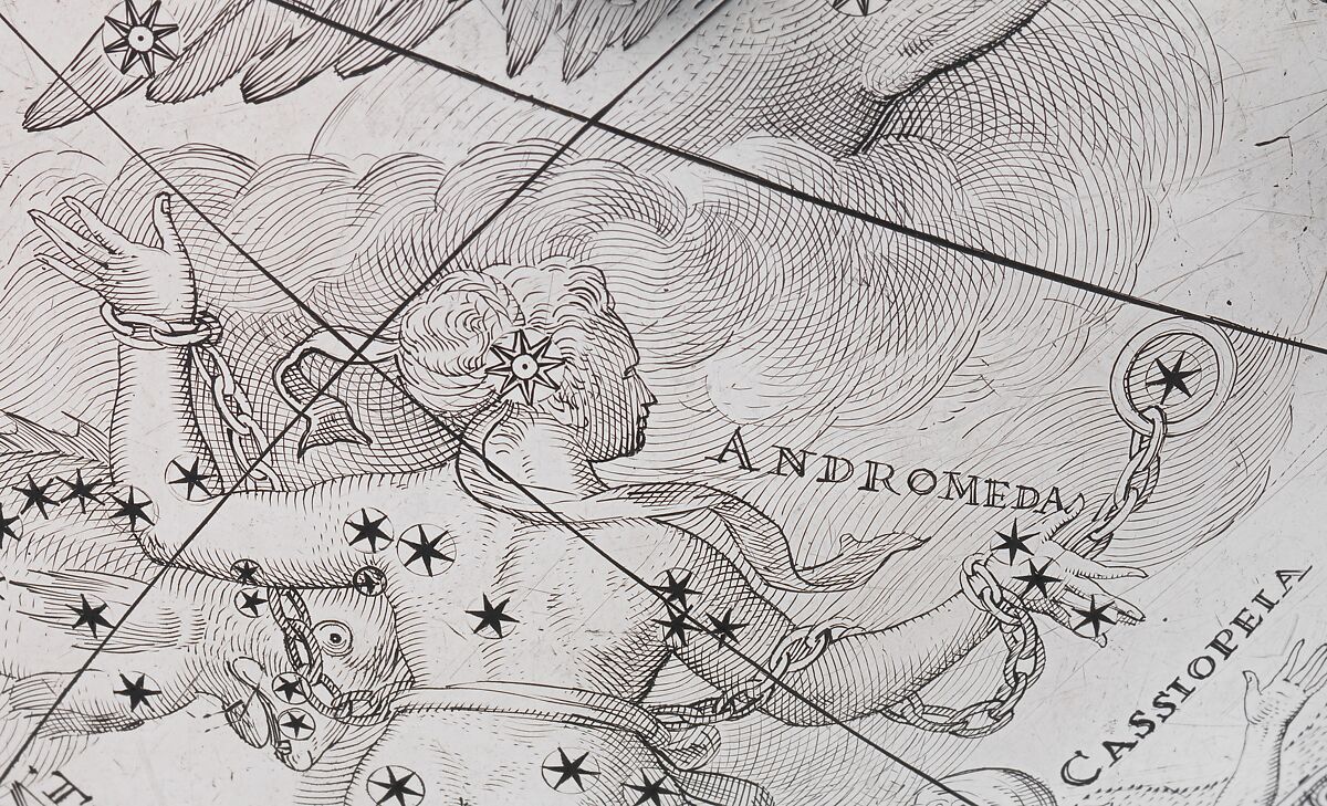 Celestial globe with clockwork, Gerhard Emmoser (German, active 1556–84), Case: partially gilded silver, gilded brass; movement: brass, steel, Austrian, Vienna