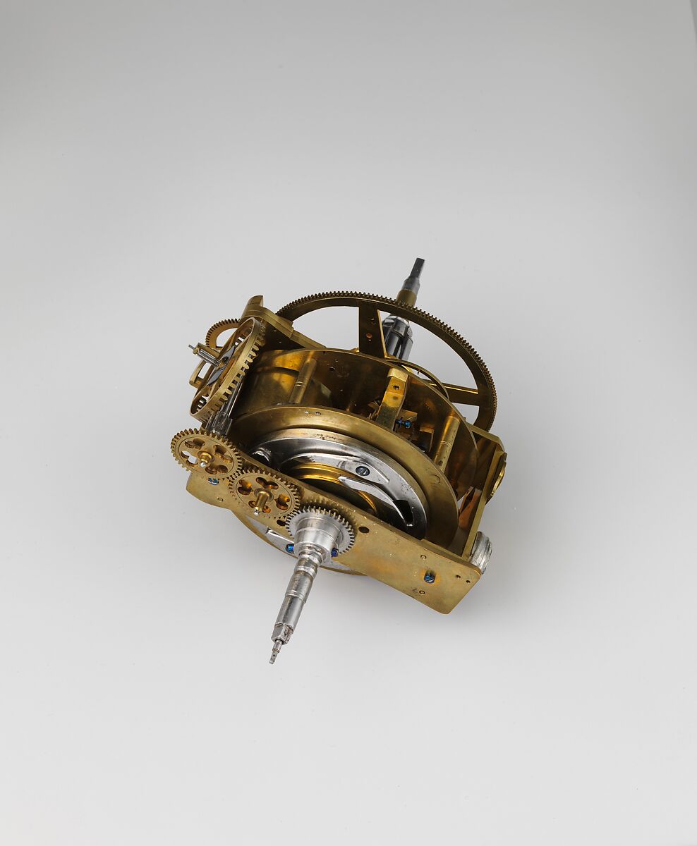 Celestial globe with clockwork, Gerhard Emmoser (German, active 1556–84), Case: partially gilded silver, gilded brass; movement: brass, steel, Austrian, Vienna