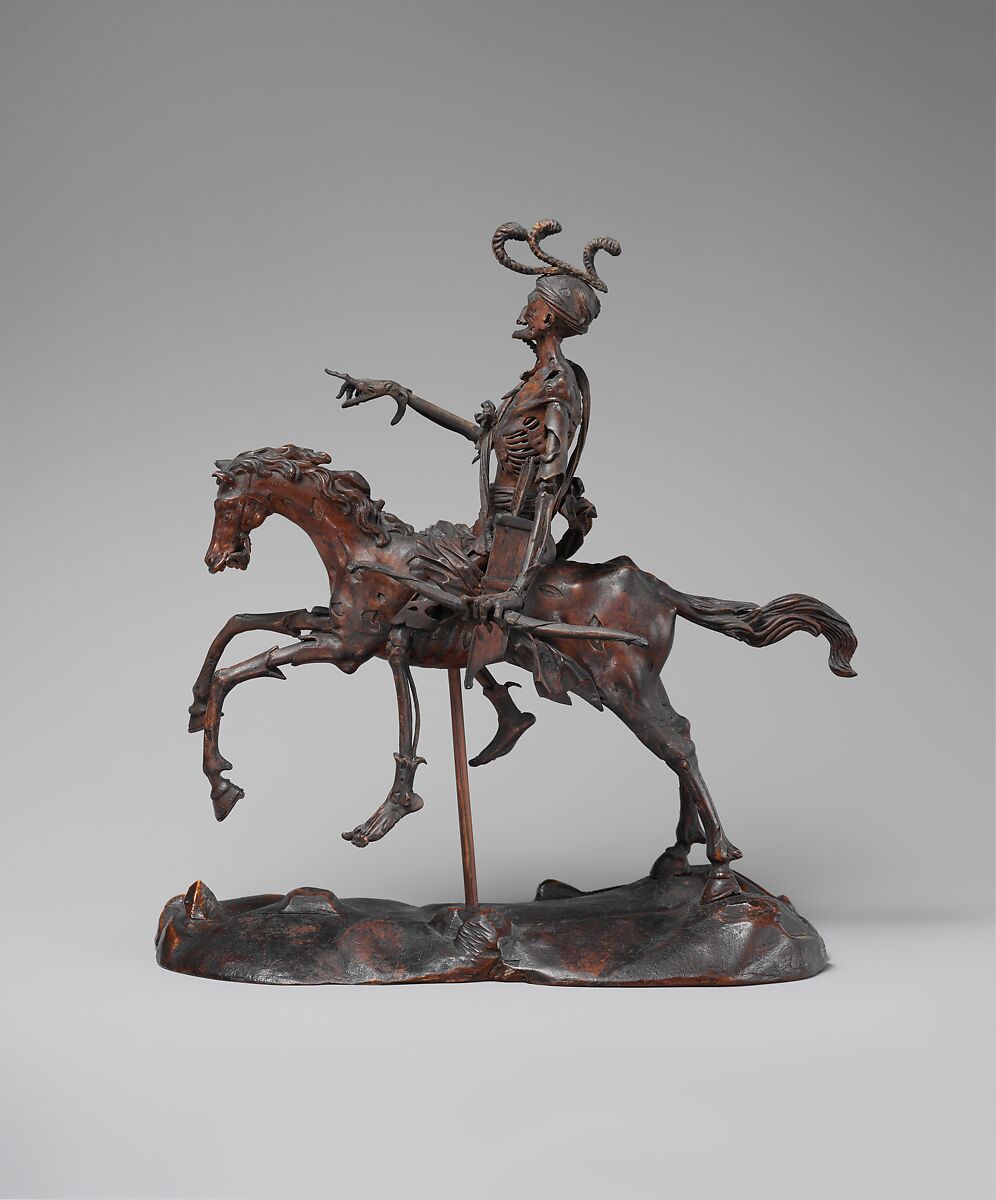 Death, Lindenwood with traces of pigment, spruce base, German