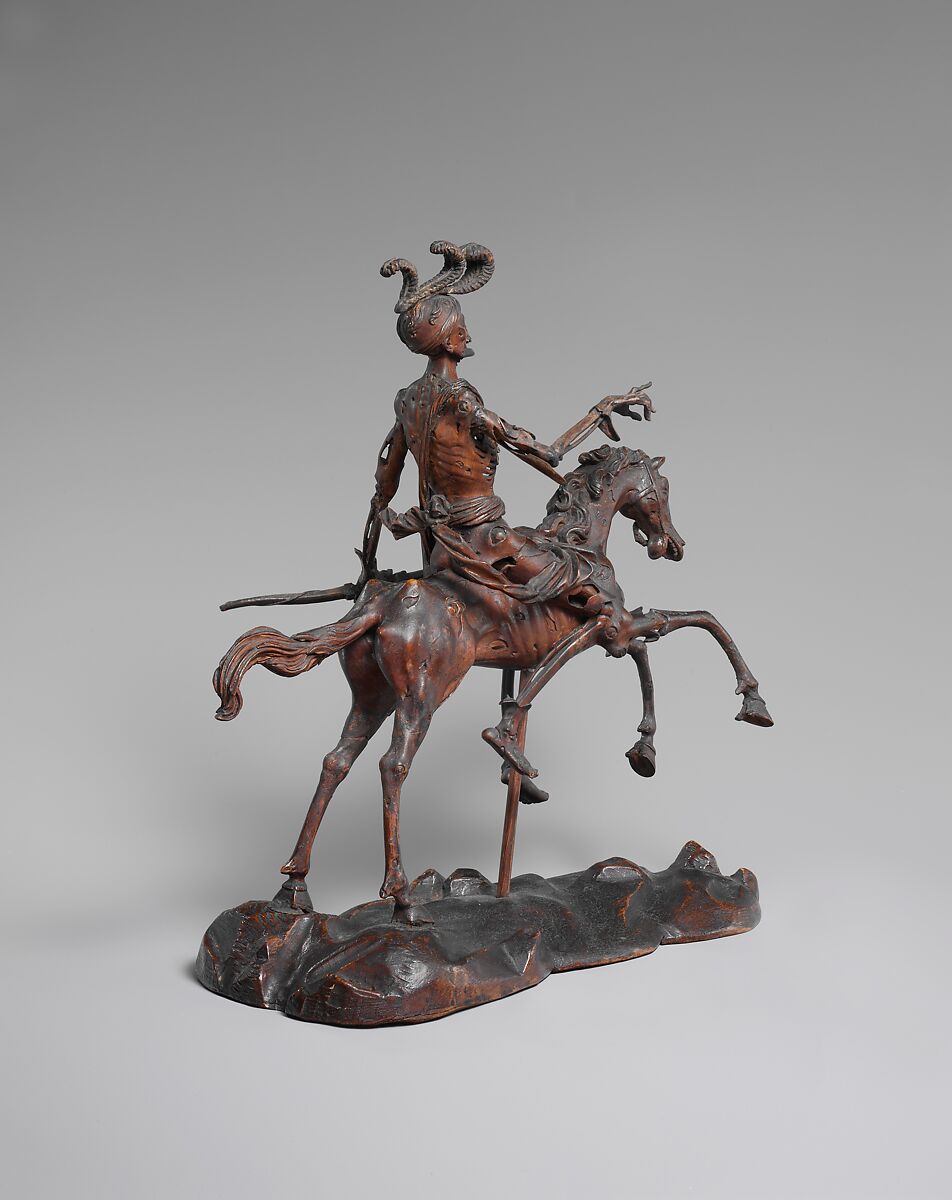 Death, Lindenwood with traces of pigment, spruce base, German