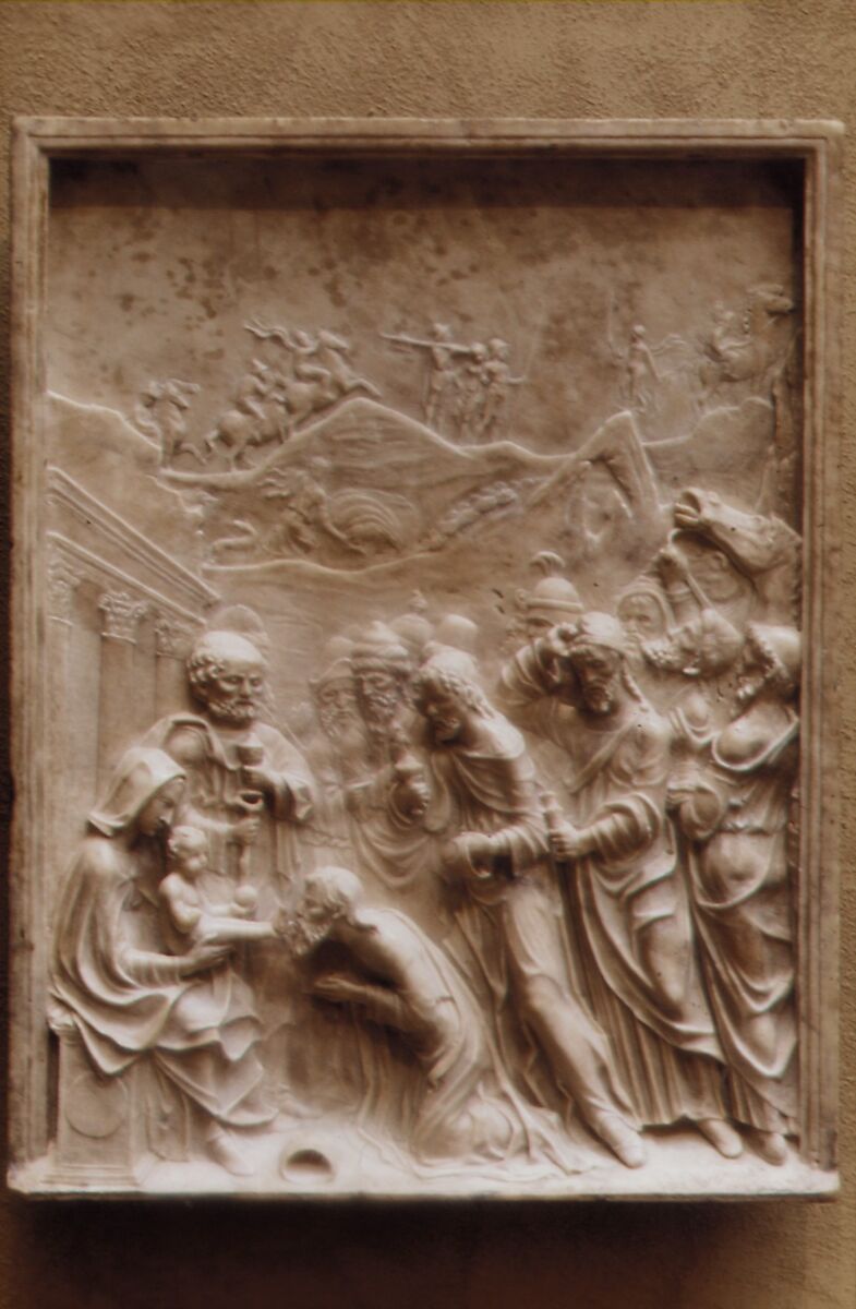 Adoration of the Magi, Marble, Italian, Milan 